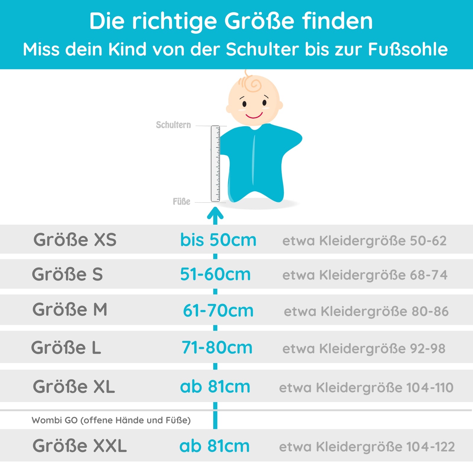 Babyschlafsack Whale Wombi (0.5-1.0 TOG)